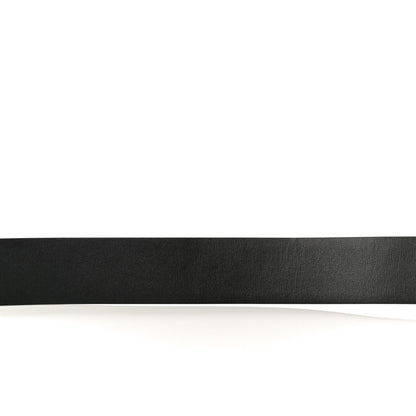 Valentino Garavani Glossy Calfskin VLogo Reversible Belt 75 30 Black Brown 9 of 9