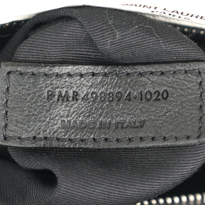 Saint Laurent Crinkled Calfskin Matelasse Monogram Medium Niki Chain Satchel Dirty White 7 of 13
