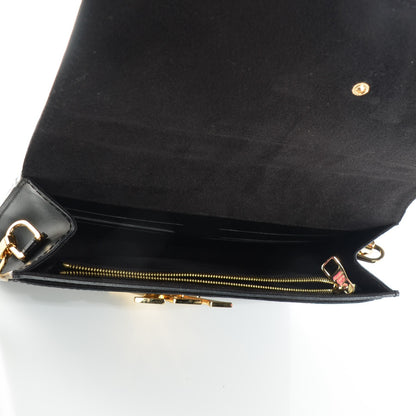 Louis Vuitton Calfskin Chain Louise GM Black 5 of 7