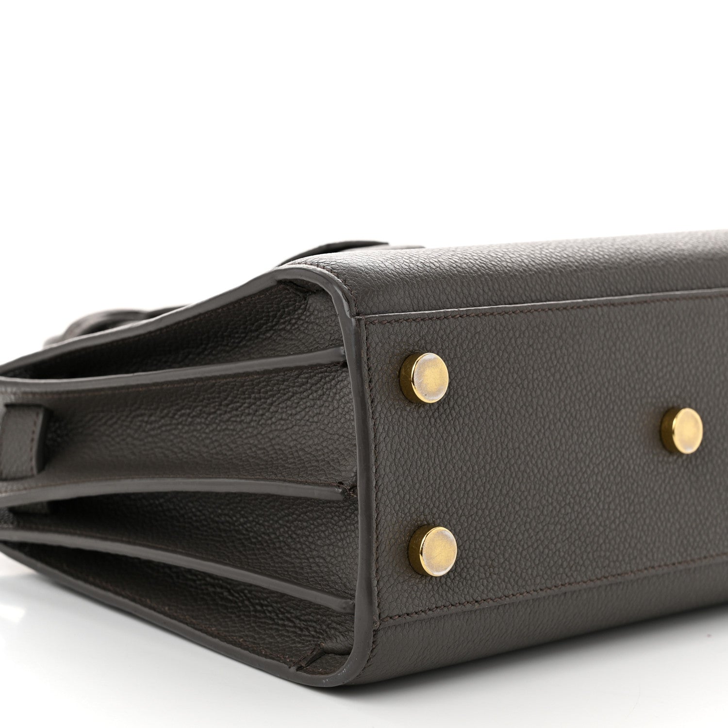 Saint Laurent Grained Calfskin Nano Sac De Jour Coal 8 of 14