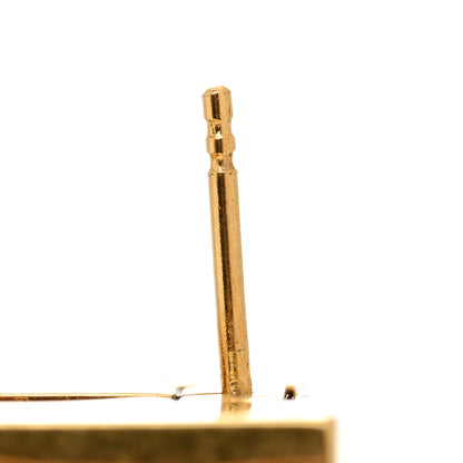 Fendi Metal Cube Earrings Gold 8 of 8