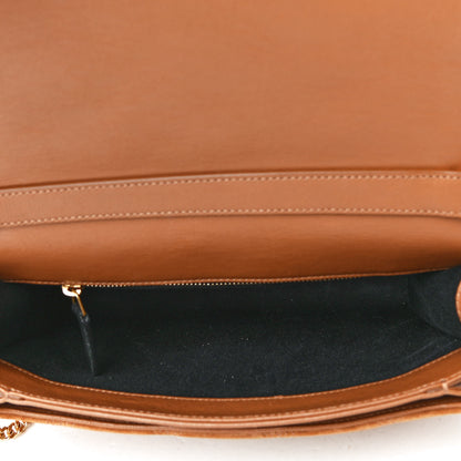 Saint Laurent Suede Quilted Mini Becky Chain Bag Cinnamon 4 of 4