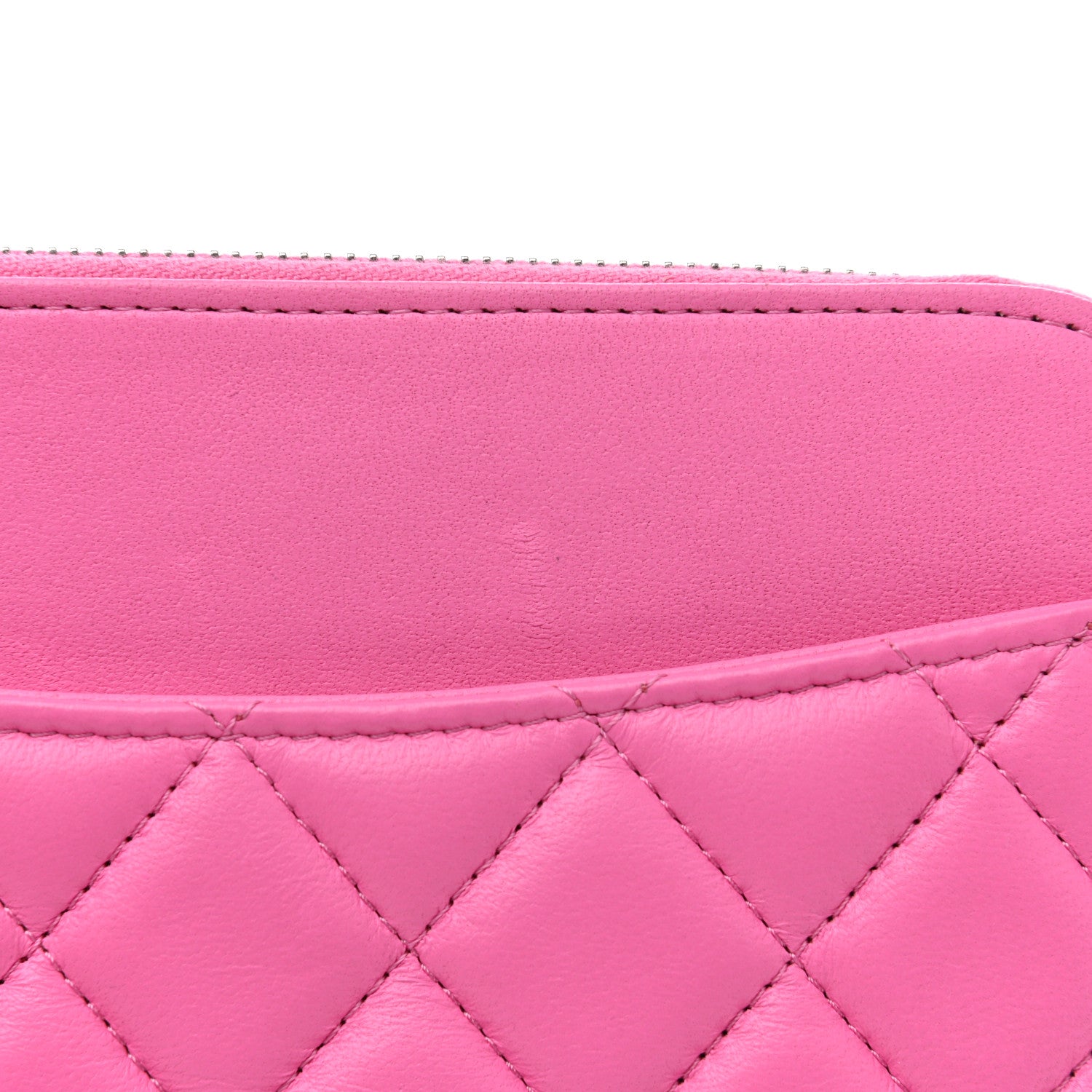 Chanel Lambskin Quilted Flap Phone Holder With Chain Neon Pink 12 of 14