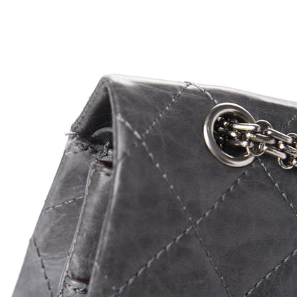 Chanel Aged Calfskin Quilted 50th Anniversary 2.55 Reissue 227 Flap Grey 10 of 14