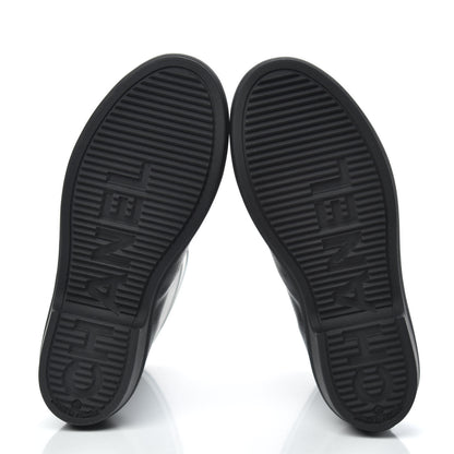 Chanel Rubber Logo Short Rain Boots 40 Black White 5 of 8