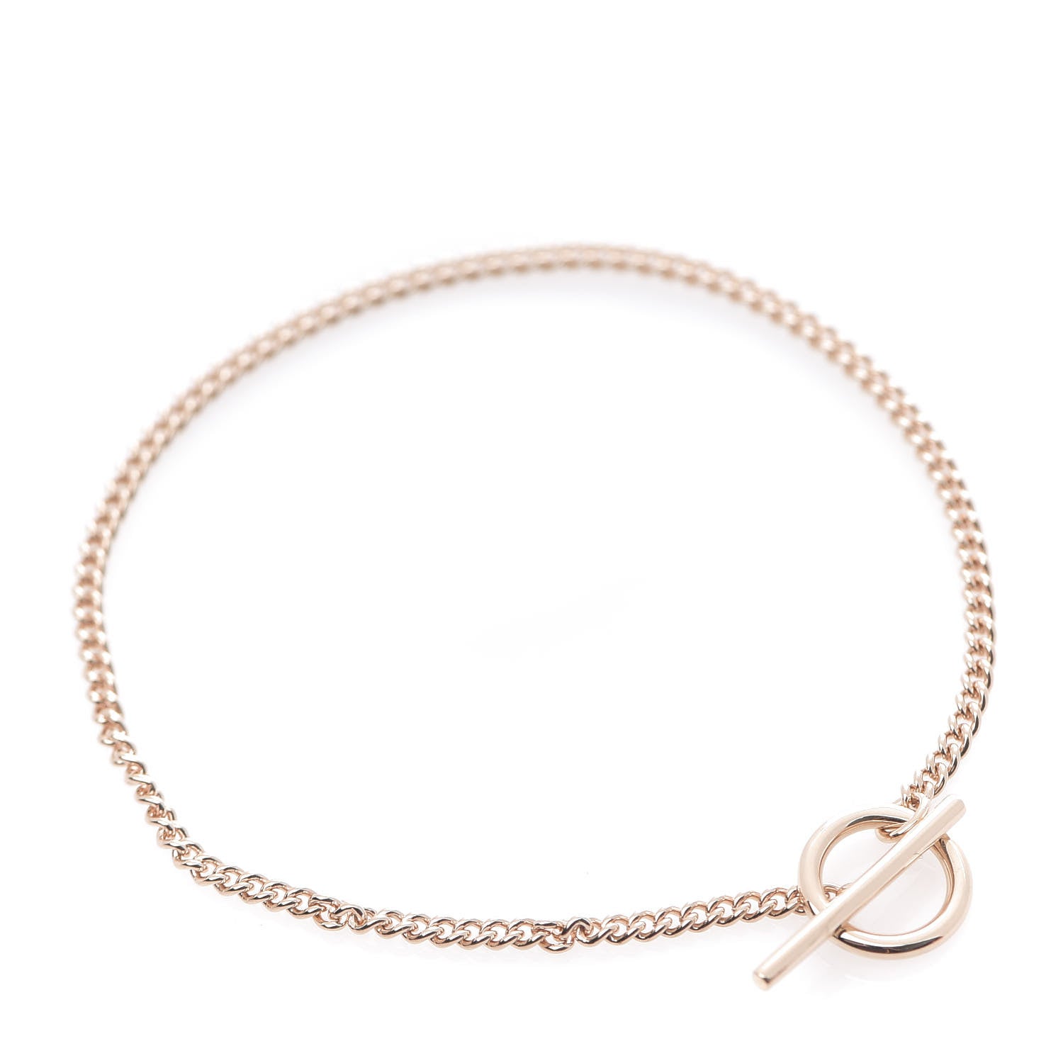 Hermes 18K Rose Gold Small Echappee Bracelet SH 1 of 4