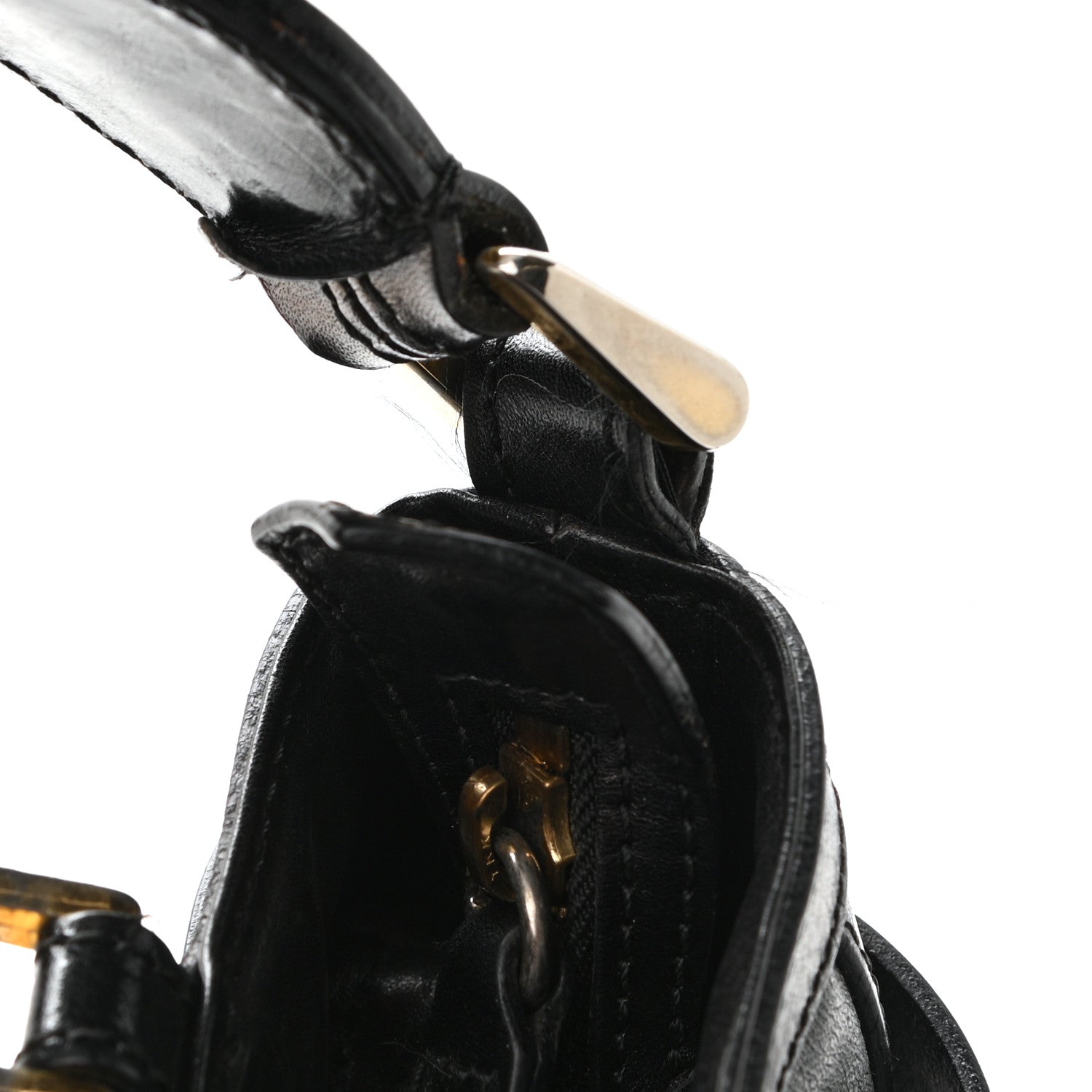 Burberry Lambskin Bridle Calfskin Small Dutton Hobo Black 11 of 14