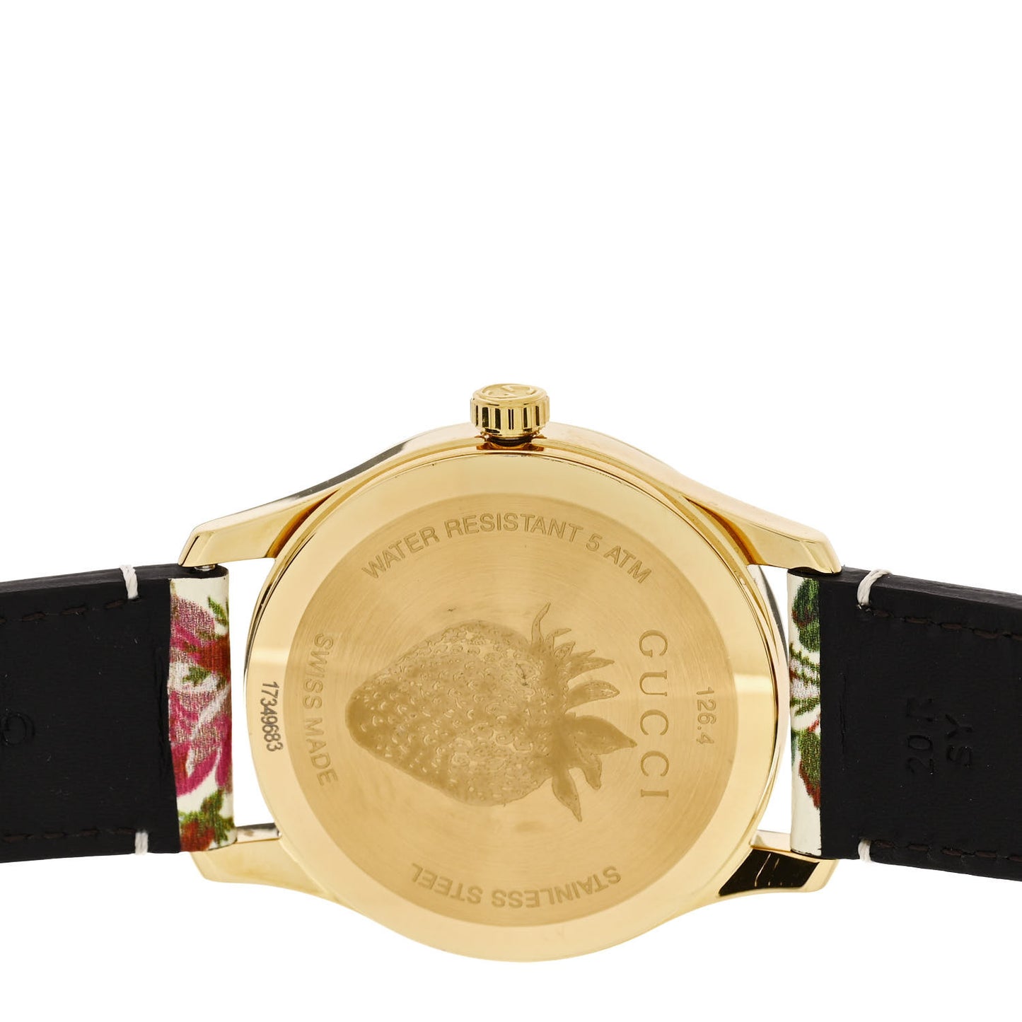 Stainless Steel Calfskin 38mm G-Timeless Floral Quartz Watch Ivory