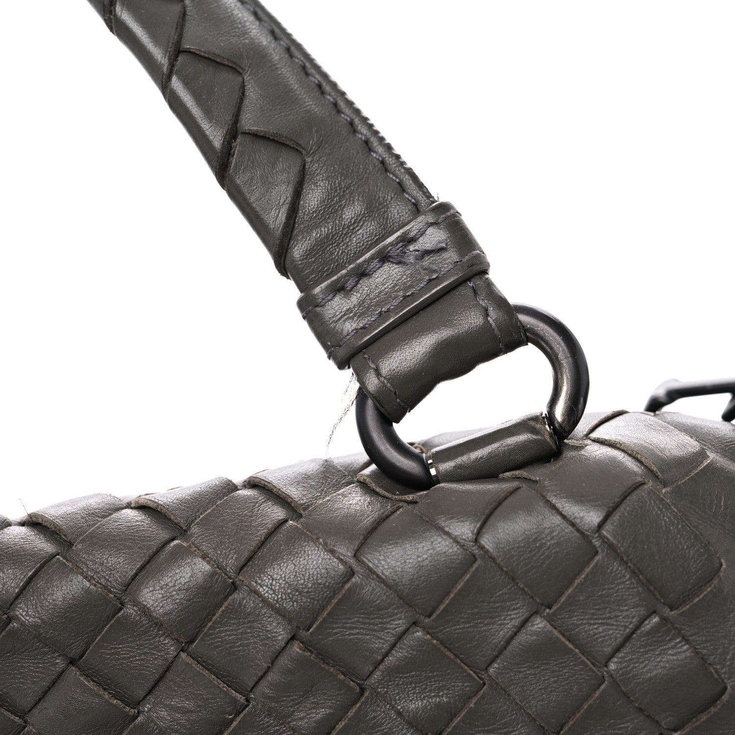 Bottega Veneta Calfskin Intrecciato Large Leggero Tote Kaki Fondente 37 of 43