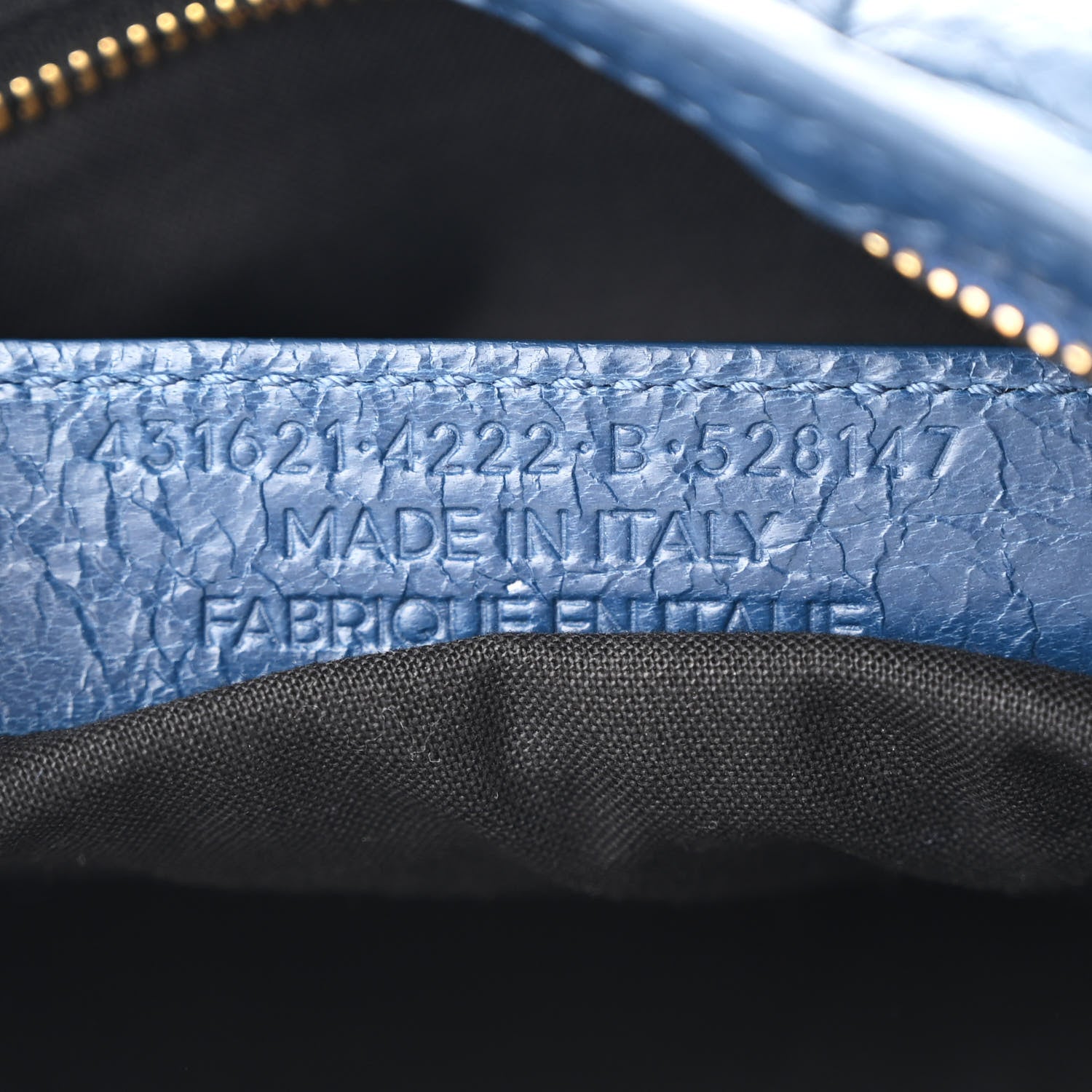 Balenciaga Agneau Classic Gold Hardware S City Bleu Profond 8 of 11