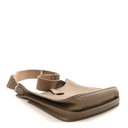Hermes Taurillon Clemence Evelyne III PM Etoupe 4 of 10