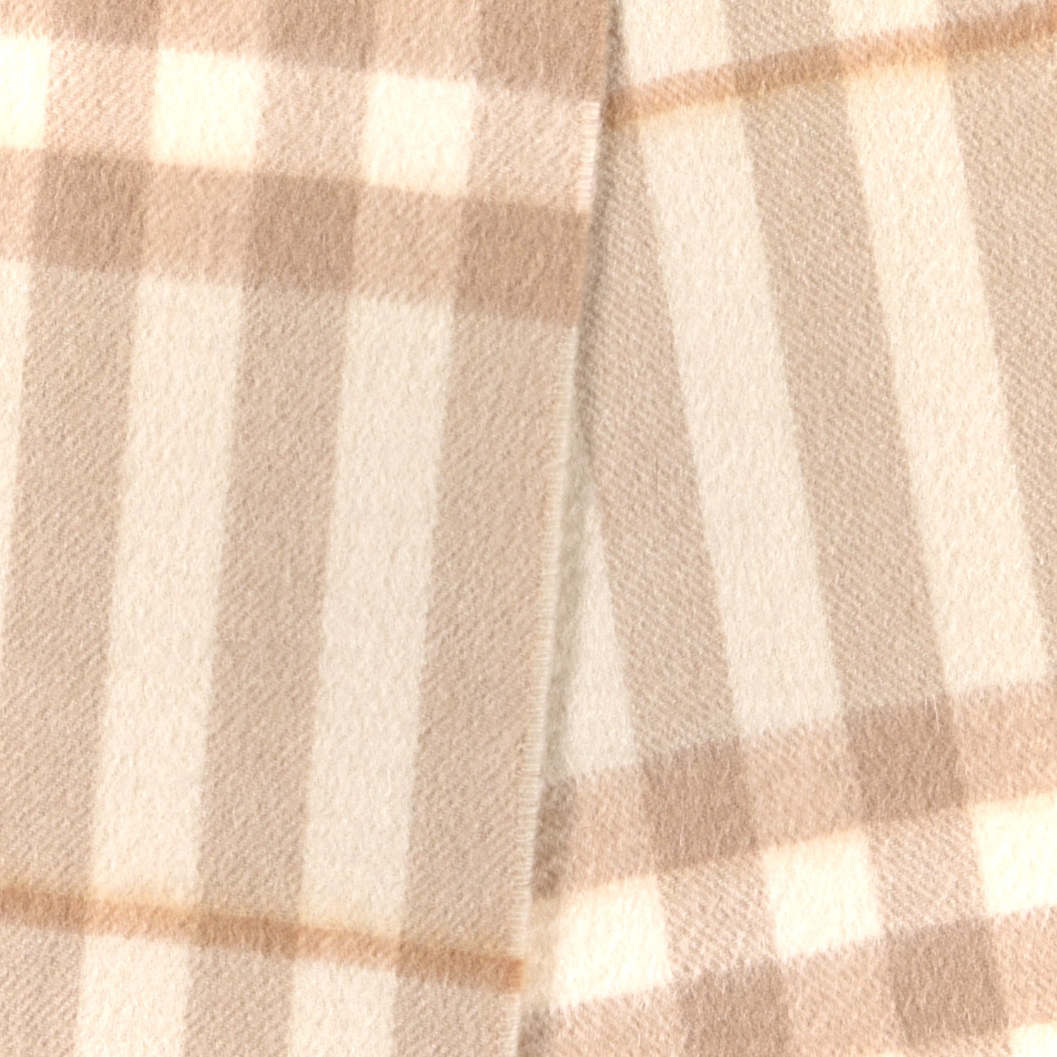 Burberry Cashmere Giant Check Fringe Scarf Limestone 3 of 4