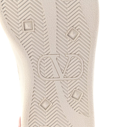 Valentino Garavani Calfskin Womens Backnet Sneakers 39.5 White Water Rose 6 of 15