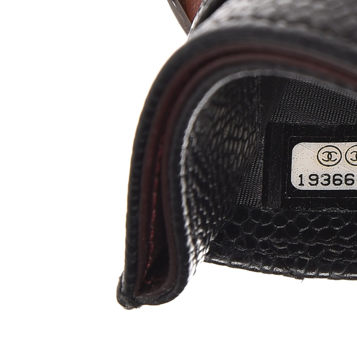 Caviar Quilted Card Holder Black