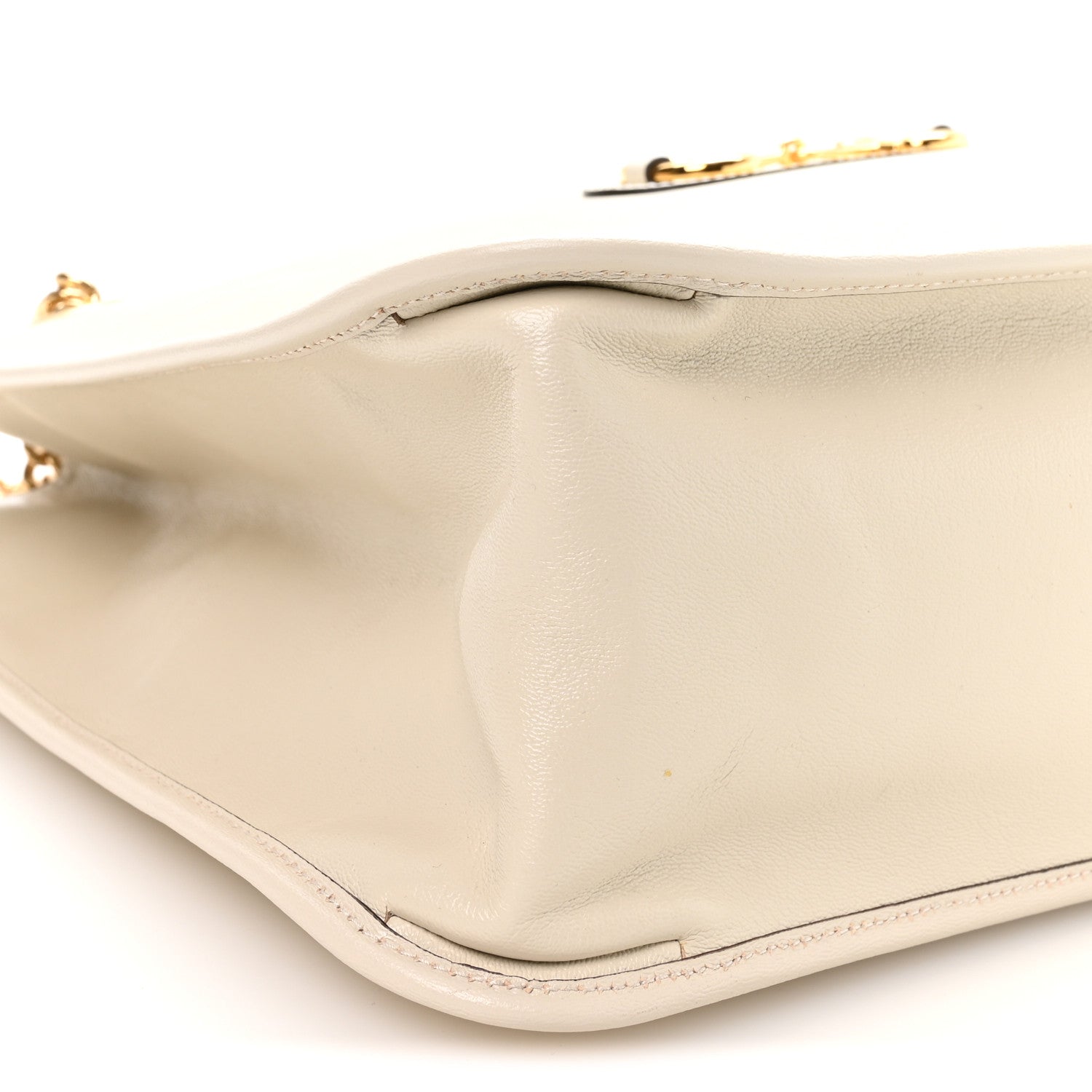 Gucci New Sakai Calfskin Lux Large Horsebit 1955 Tote Bag Mystic White 9 of 10