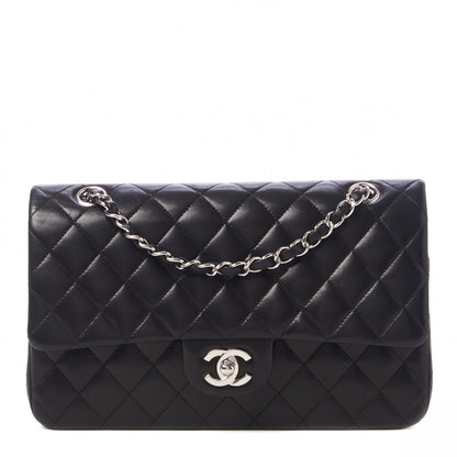 Chanel Lambskin Quilted Medium Double Flap Black 1 of 9