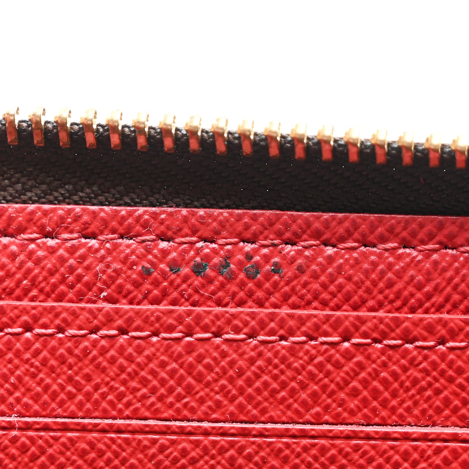Louis Vuitton Damier Ebene Clemence Wallet Cherry 1876191