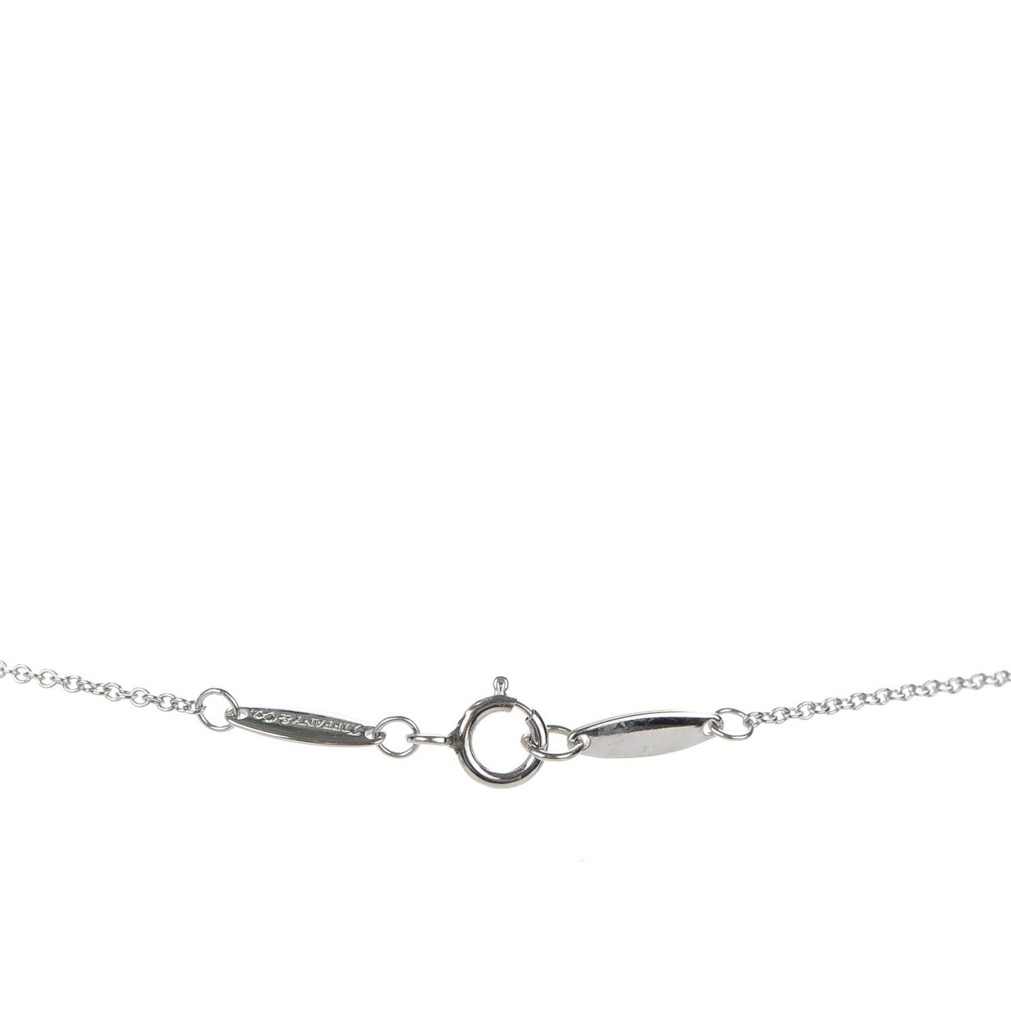 Sterling Silver Diamond .07ct Elsa Peretti Diamonds by the Yard Pendant Necklace