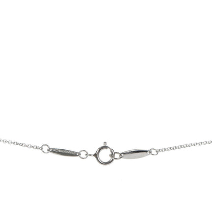 Tiffany Sterling Silver Diamond .07ct Elsa Peretti Diamonds by the Yard Pendant Necklace 4 of 8