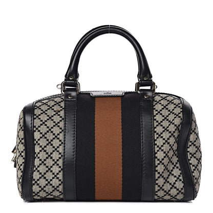 Gucci Diamante Vintage Web Small Boston Black 1 of 12