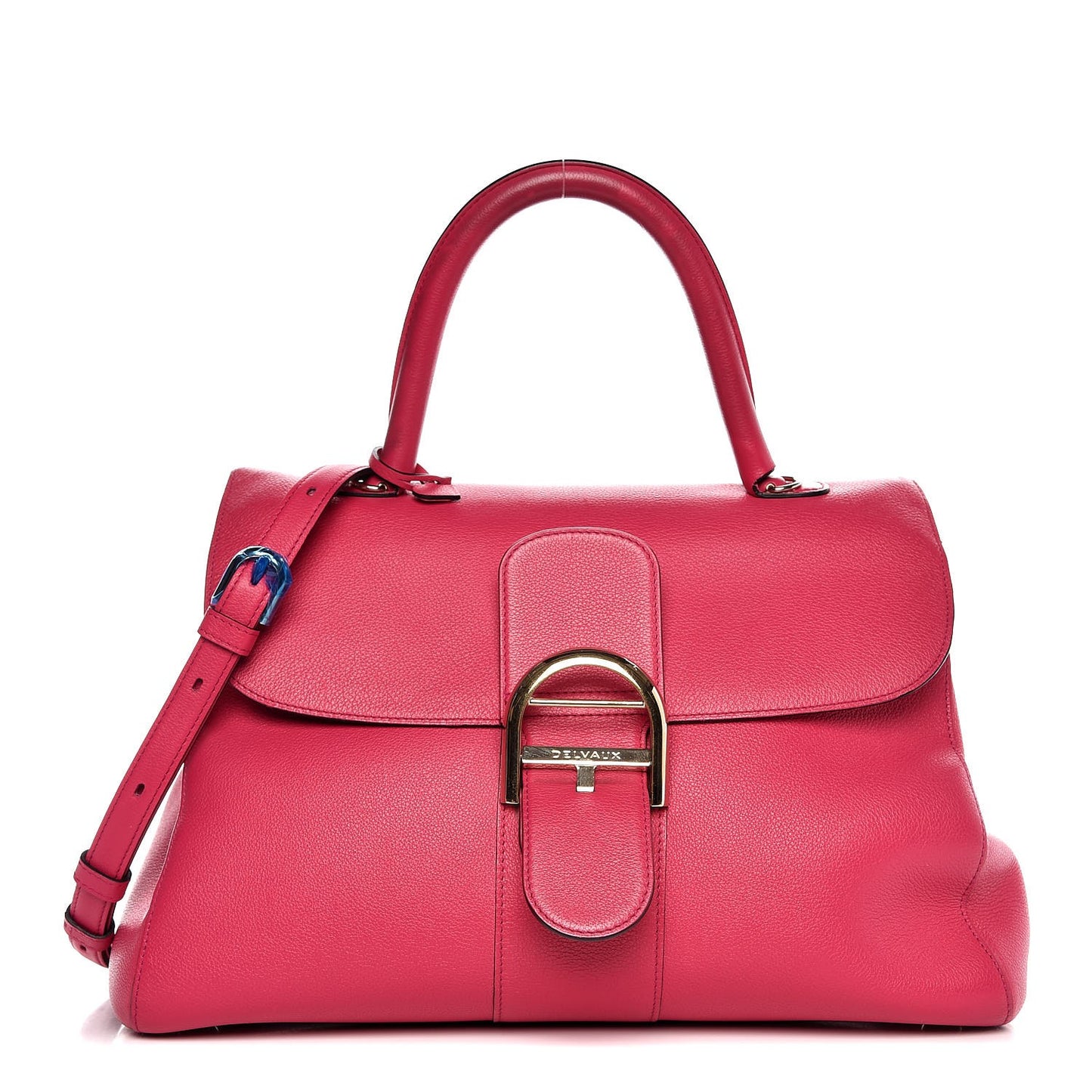 Grained Calfskin GM Brillant Satchel Fuchsia