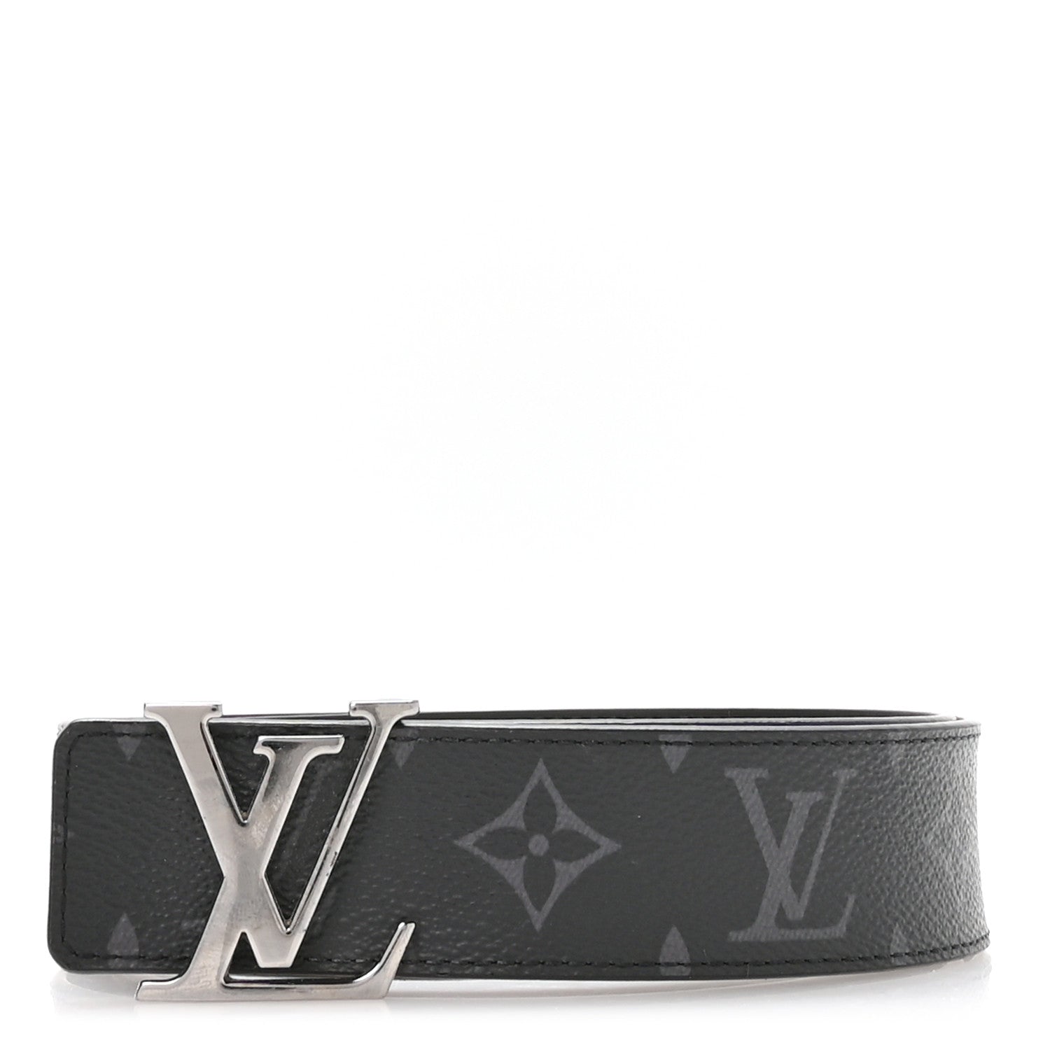 Louis Vuitton Calfskin Monogram Eclipse 35mm LV Initiales Reversible Belt 85 34 1 of 6