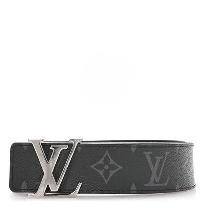 Louis Vuitton Calfskin Monogram Eclipse 35mm LV Initiales Reversible Belt 85 34 1 of 6