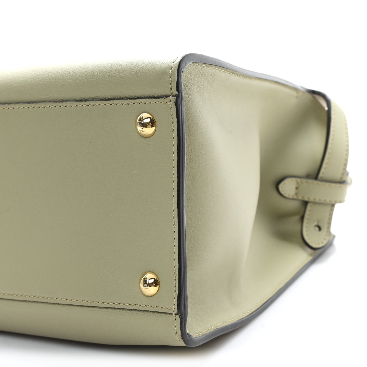 Fendi Vitello Seta Vitello Century Medium Peekaboo X-Lite Mandorlo Blueberry 10 of 13