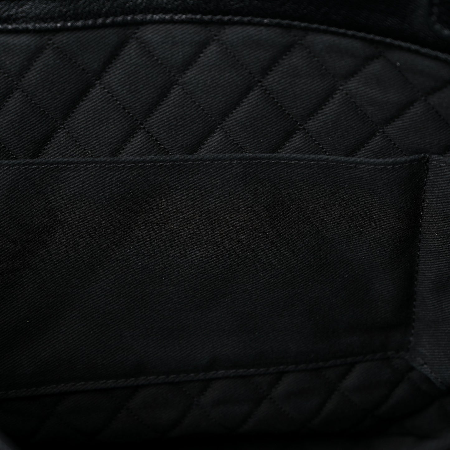 Goatskin Perforated Large CC Tote Black