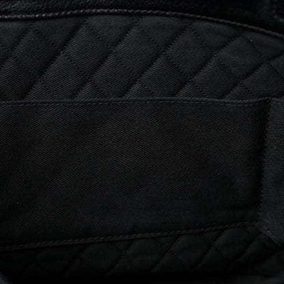 Chanel Goatskin Perforated Large CC Tote Black 12 of 16