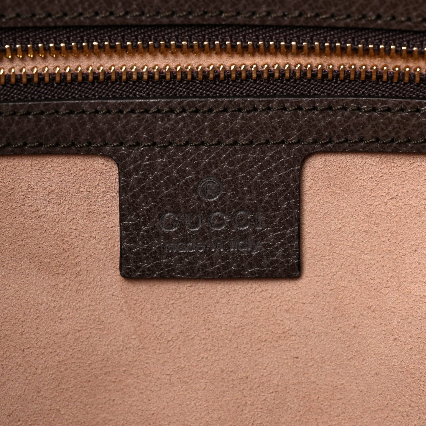 GG Supreme Monogram Web Medium Ophidia Tote Bag Brown