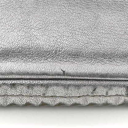 Chanel Metallic Deerskin Luxe Ligne Flap  Silver 12 of 12