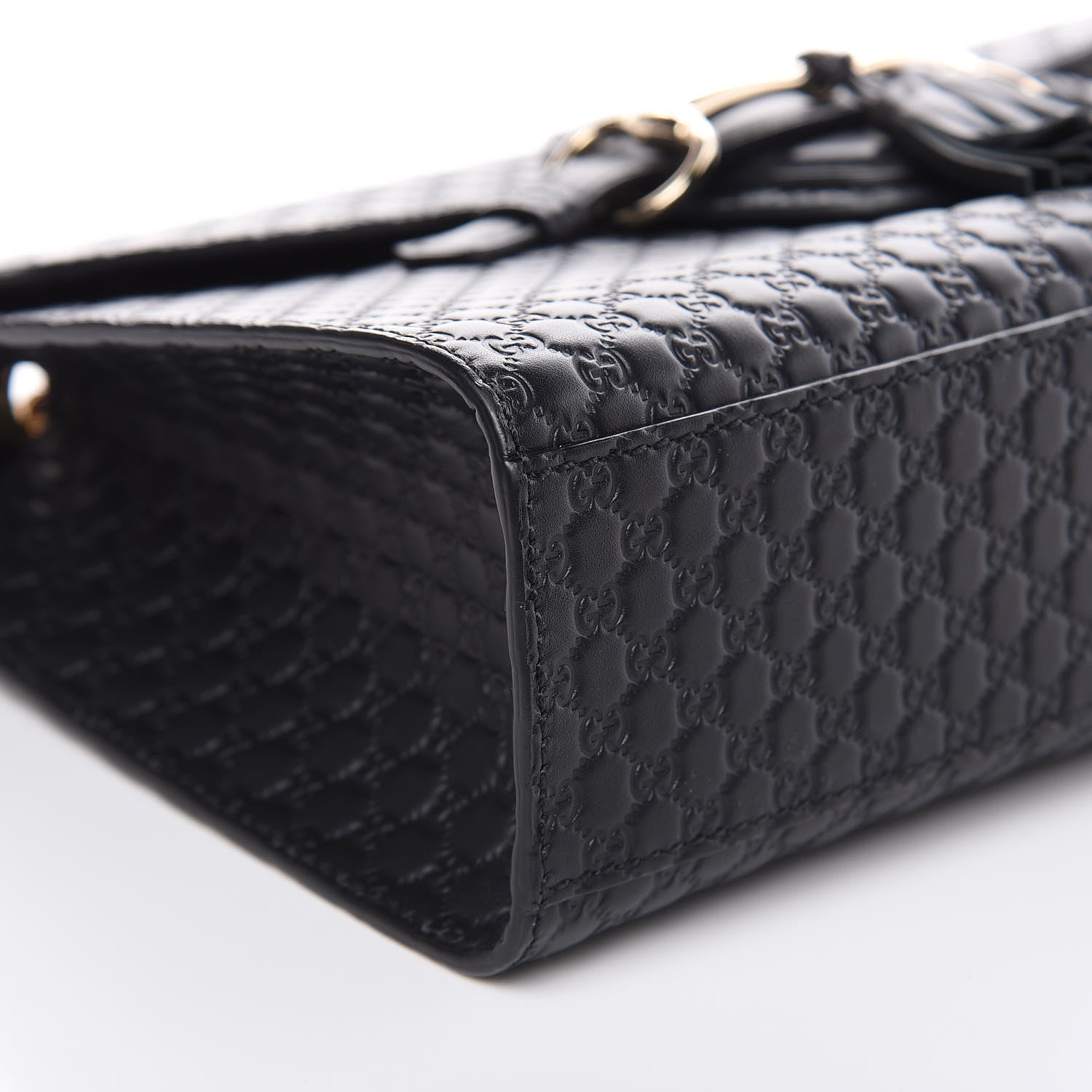 Gucci Microguccissima Medium Emily Chain Shoulder Bag Black 8 of 11