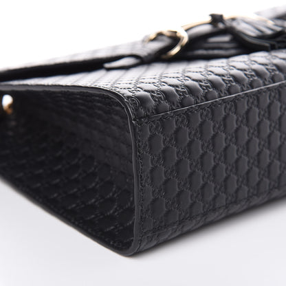 Gucci Microguccissima Medium Emily Chain Shoulder Bag Black 8 of 11