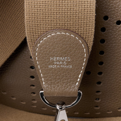 Hermes Taurillon Clemence Evelyne III PM Etoupe 7 of 12
