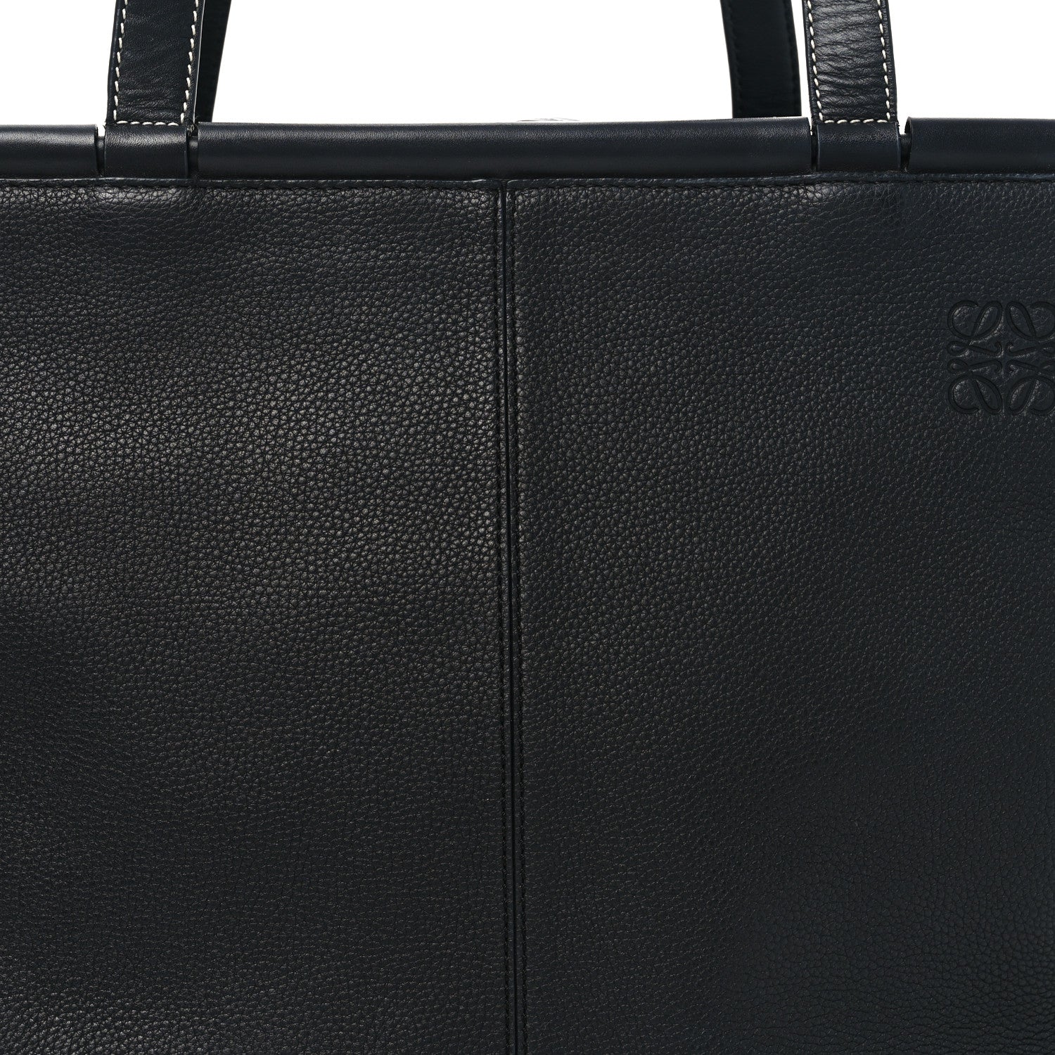 Loewe Grained Calfskin Small Cushion Tote Black 7 of 10