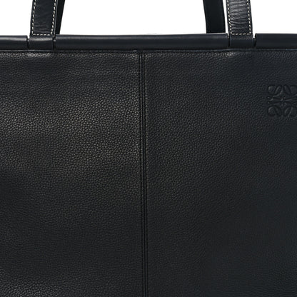 Loewe Grained Calfskin Small Cushion Tote Black 7 of 10