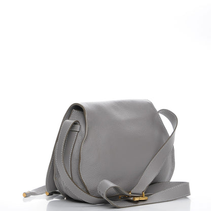 Chloe Calfskin Medium Marcie Round Crossbody Bag Cashmere Grey 3 of 9