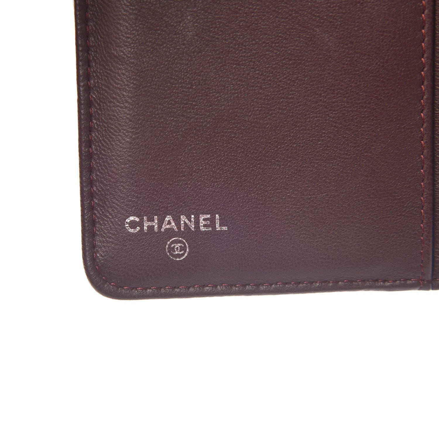 Chanel Lambskin Quilted Zipped Pocket Wallet Black 6 of 9