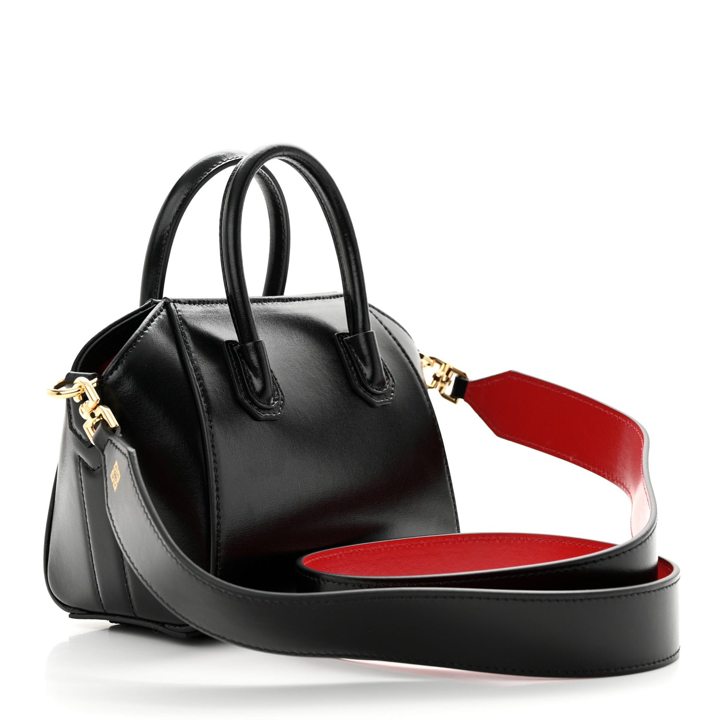 Box Calfskin Toy Antigona Black Red