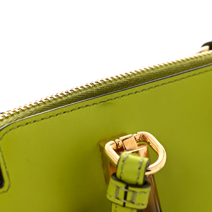 Fendi Vitello King Plexiglass Logo Embossed Mini By The Way Top Handle Boston Bag Wasabi 12 of 13