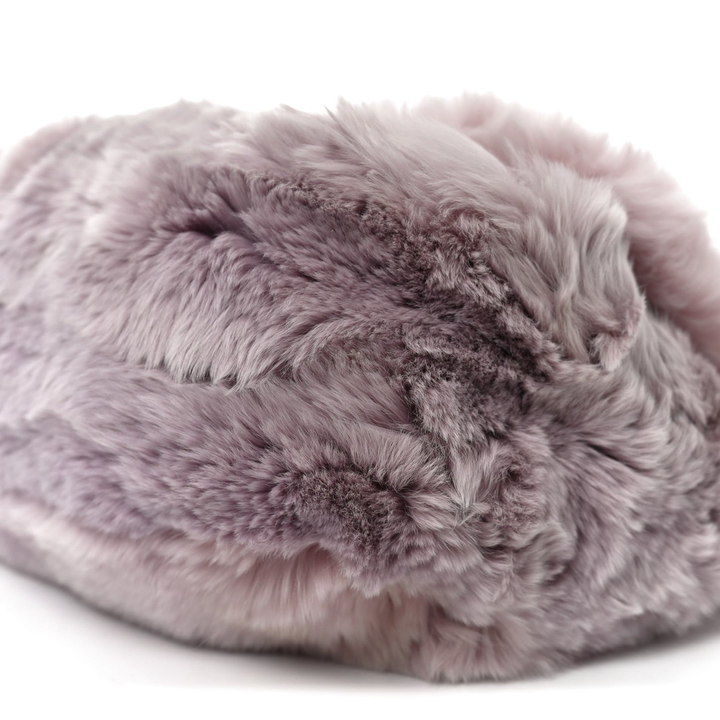 Rabbit Fur Tweed Small Fantasy Flap Lilac