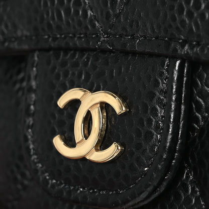 Chanel Caviar Quilted Flap Card Holder Wallet Black 10 of 10
