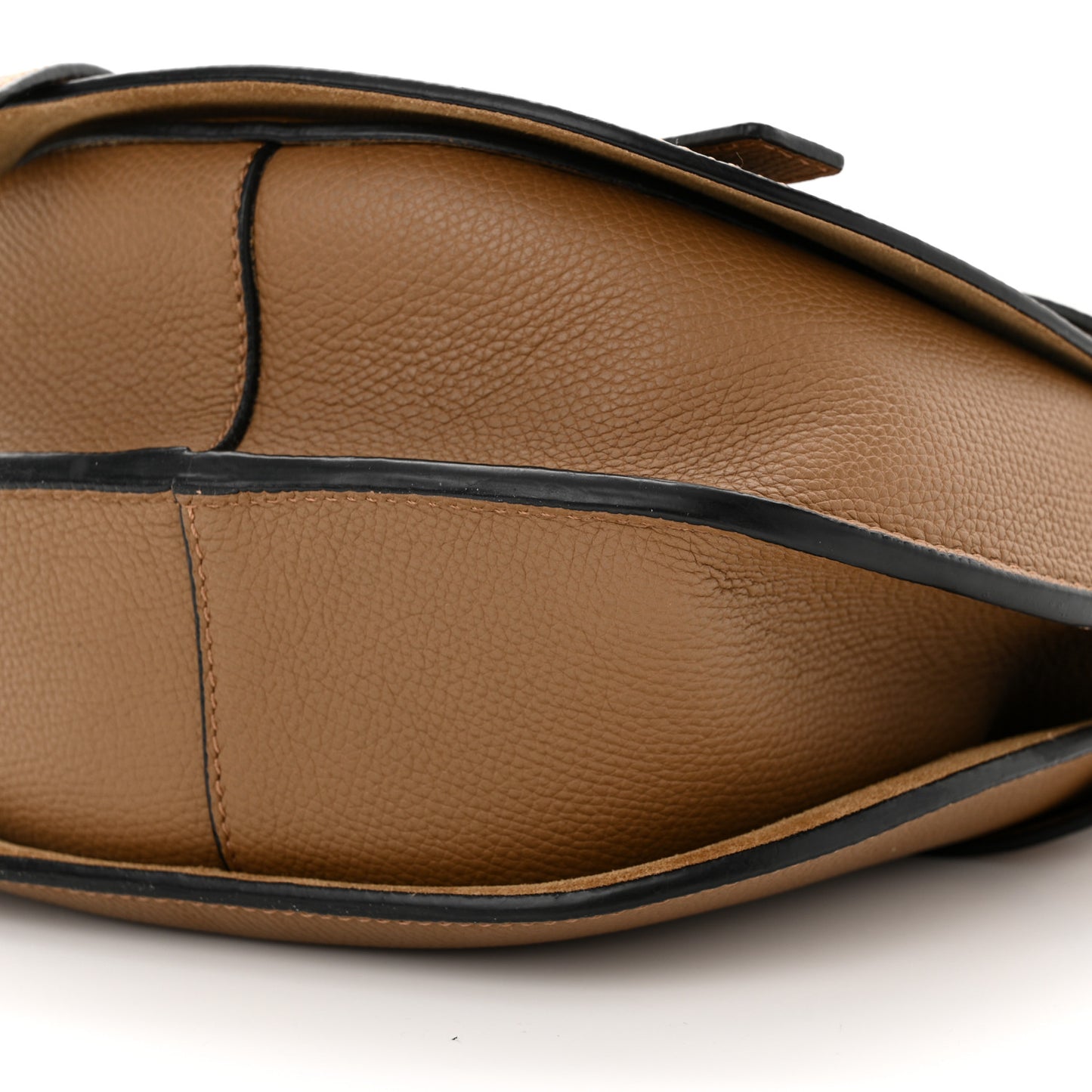 Grained Calfskin Small Gate Crossbody Bag Oak