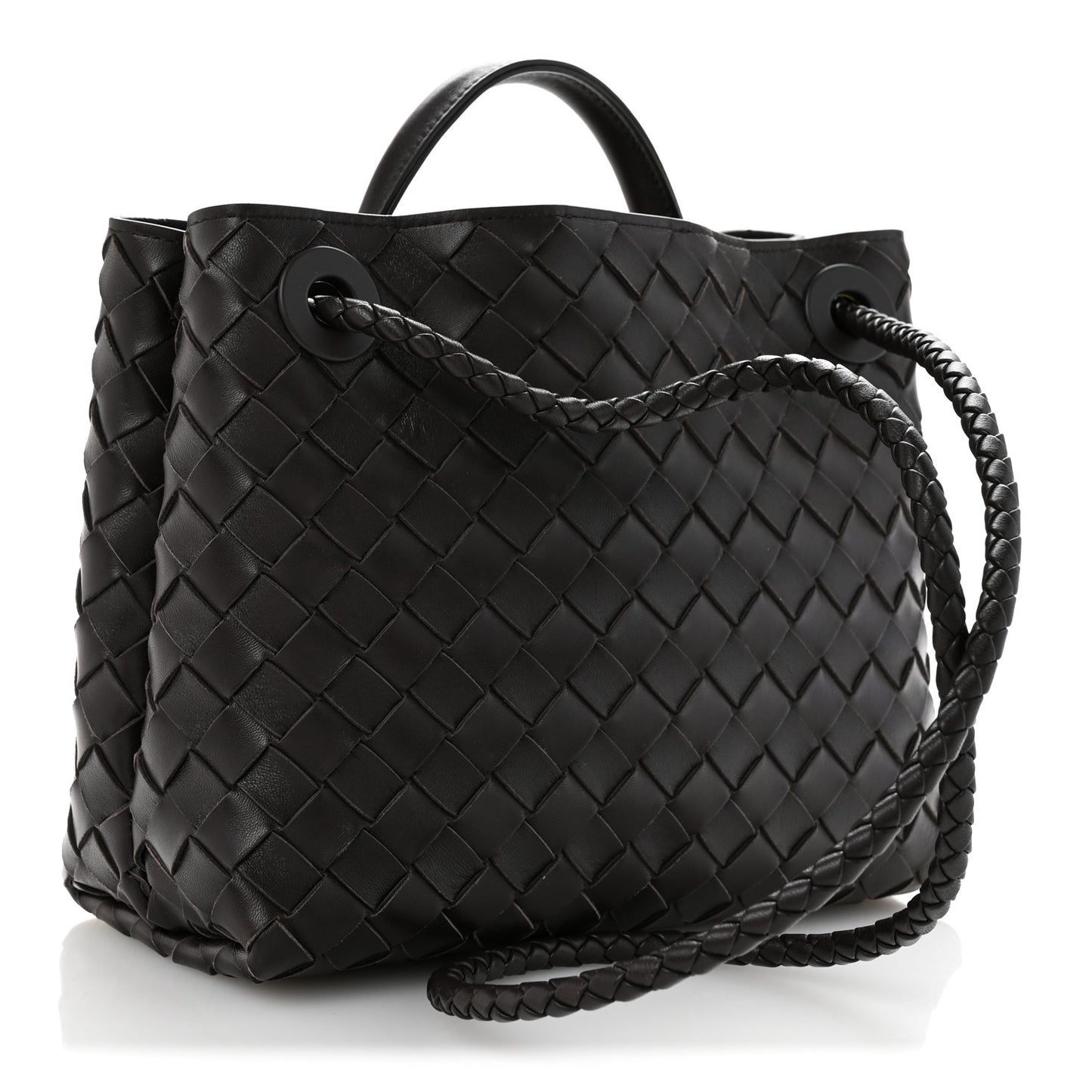 Nappa Intrecciato Small Andiamo Shoulder Bag Fondant