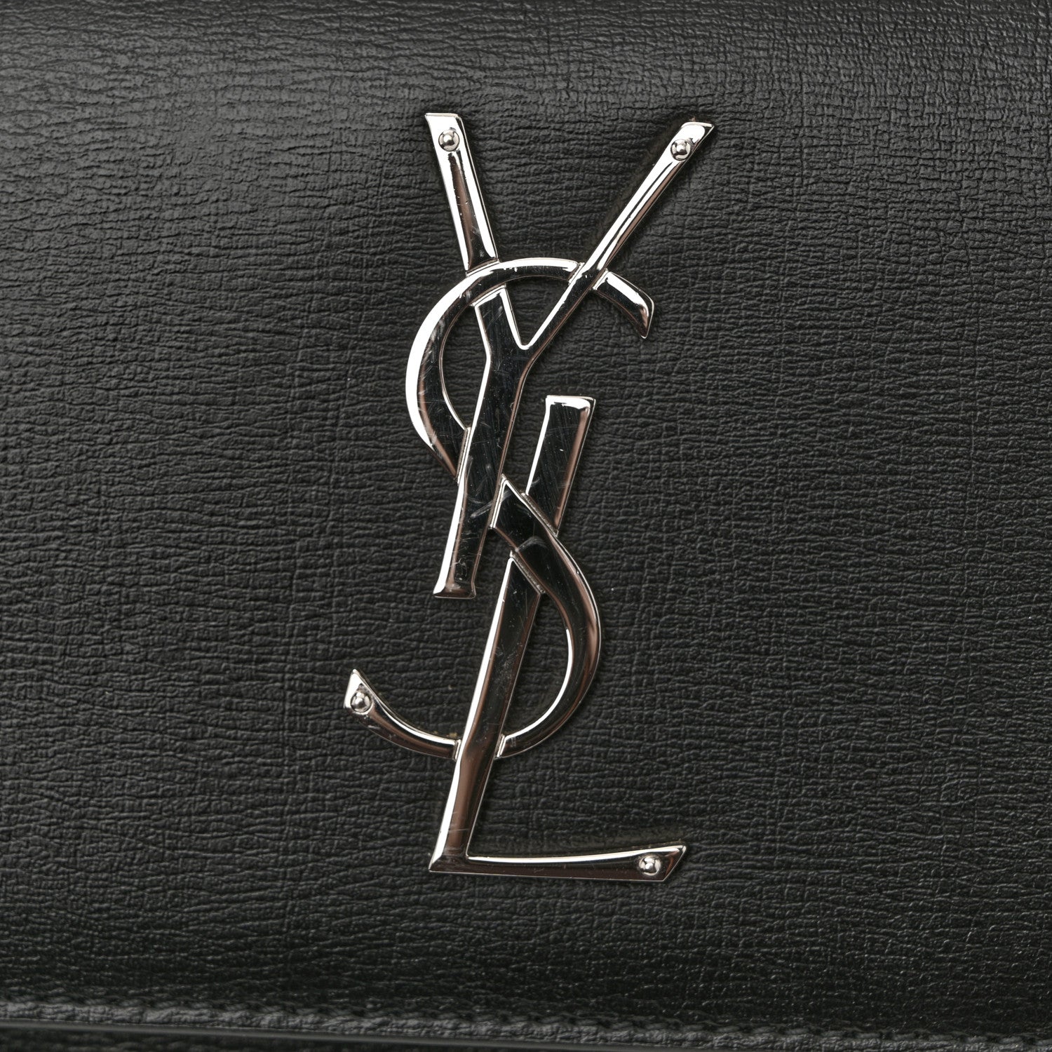 Saint Laurent Calfskin Medium Monogram Sunset Black 11 of 13