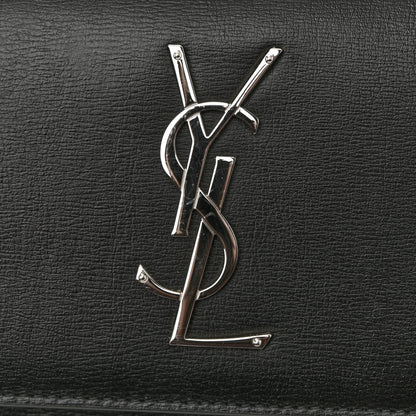 Saint Laurent Calfskin Medium Monogram Sunset Black 11 of 13