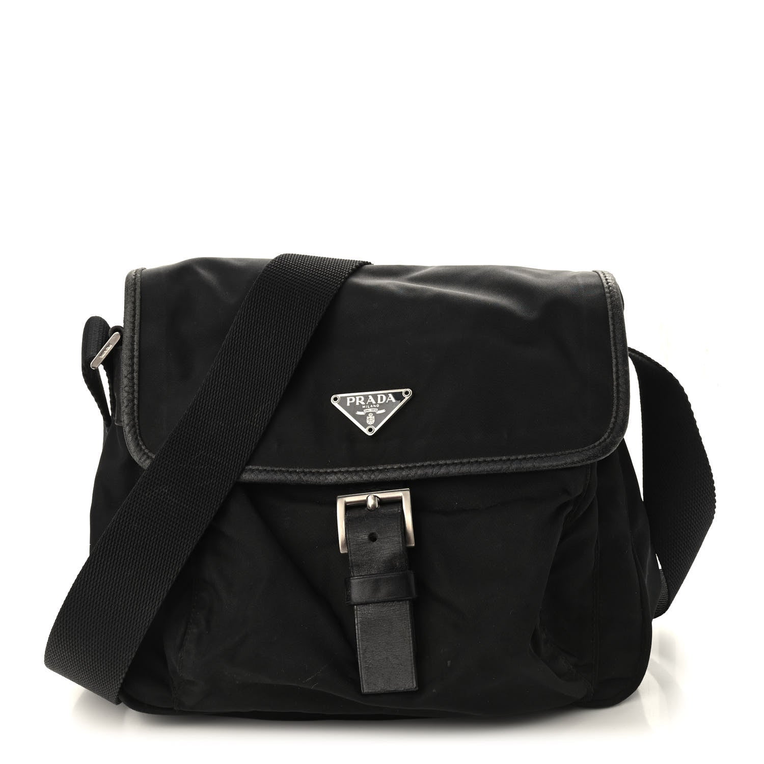 Prada Nylon Vela Sport Messenger Bag Black 1 of 12