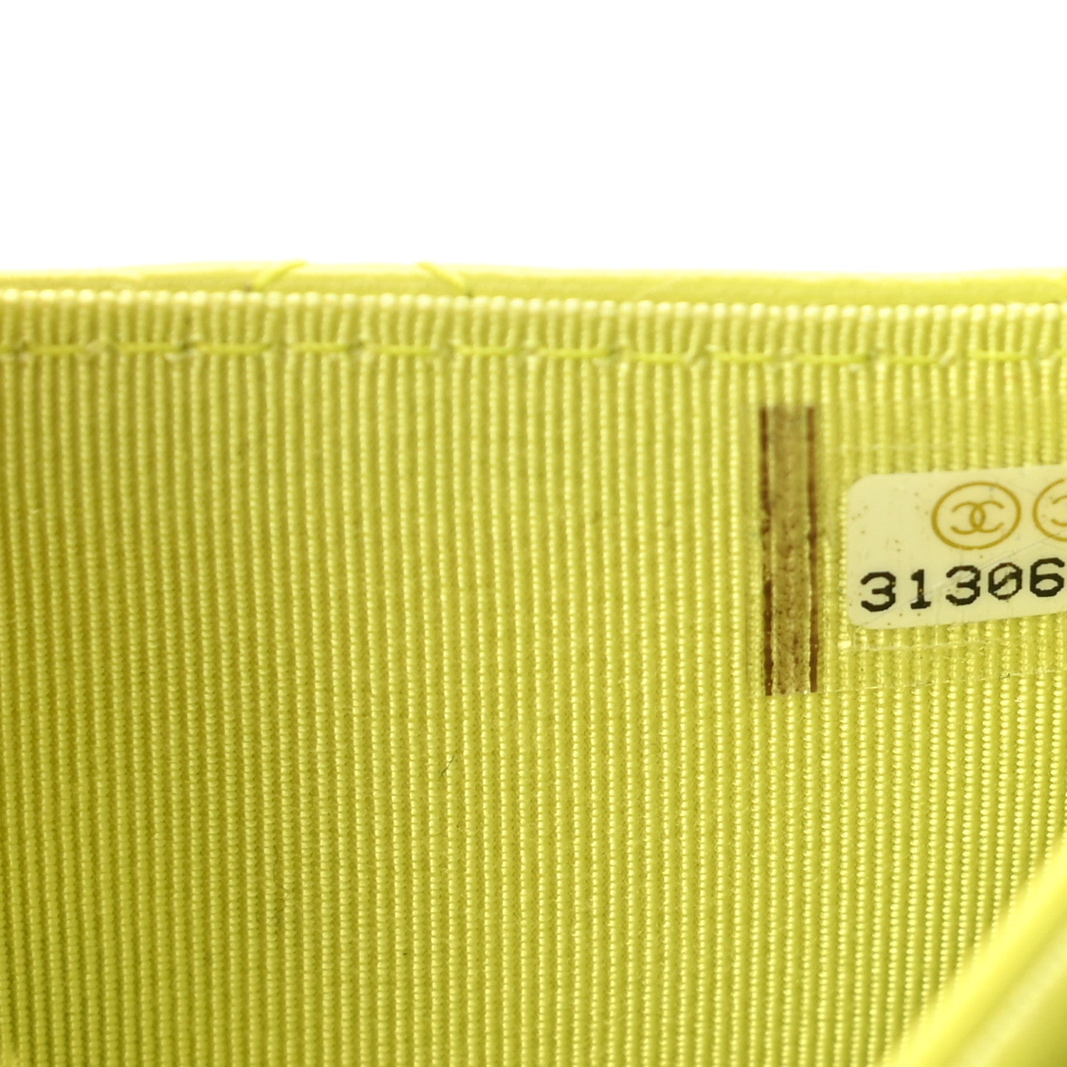 Chanel Lambskin Quilted Flap Card Holder Wallet Yellow 8 of 9