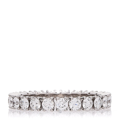 Cartier Platinum Diamond 1.58ct Eternity Ring 56 7.25 1 of 9